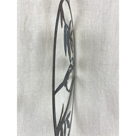 Laser Cut Metal Wall Art Chickadee Bird on Branch - Picture 4 of 7